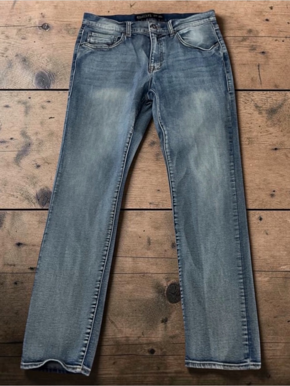 Vintage Y2K Bailey’s Point Men's Straight Faded Blue Jeans